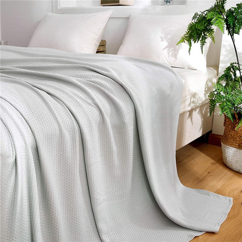 Summer Cooling Bamboo Fiber Blanket Thin Breathable Throw Blanket For Bed Sofa Travel Plaid Air Condition Quilt Baby Adult ► Photo 1/6