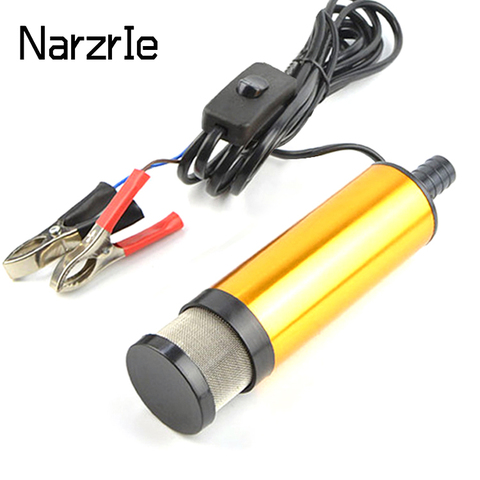 Portable Mini 12V 24V DC Electric Submersible Pump For Pumping Diesel Oil Water Aluminum Alloy Shell 12L/min Fuel Transfer Pump ► Photo 1/6