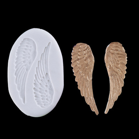 Xiao angel wings shape Silicone mold Resin kitchen baking tools DIY cake chocolate pastry mousse fondant mold dessert decoration ► Photo 1/3