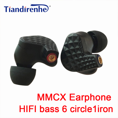 New Hybrid Earphone Stereo 6BA+1BA MMCX HIFI Earbuds Custom Made MMCX Headphones DJ Monitor Headset ► Photo 1/5