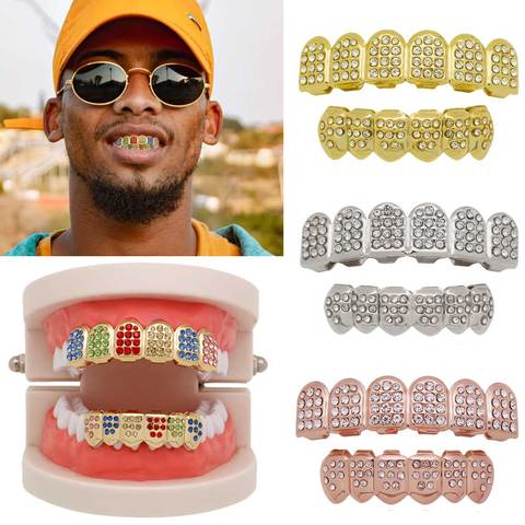Gold Silver Grillz Cap Tooth Hip-Hop Out Teeth Grillz Jewellery Grills Teeth 