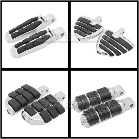 Motorcycle Front & Rear Foot Pegs Footrests For Honda Magna 750 Shadow VLX600 VLX 600 Deluxe Rebel 250 VT1300 Fury Footboards ► Photo 1/6