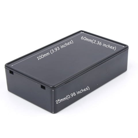 100x60x25mm ABS Plastic Project Waterproof Cover Box Black DIY Housing Instrument Case  Electronic Project Box Electric Supplies ► Photo 1/6