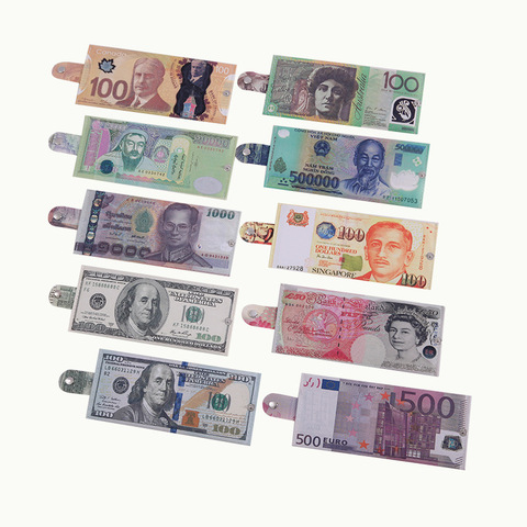 2022 Money Clip men women canvas dollar euro Wallet Moneyclip slim thin mini purse 2 fold student cartoon cheap gift coin bag ! ► Photo 1/6