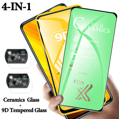 Poco-X3 ,New Ceramics 9D Glass Film for Xiaomi PocoX3 Curved Screen Protector Poco X3 NFC F2 Pro Protective Glass on Poco X 3 ► Photo 1/6