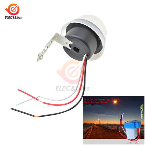 Automatic Auto On Off Photocell Street Light Switch 220V/110V AC/DC 24V 12V 50-60Hz 10A Photo Control Photoswitch Sensor Switch ► Photo 1/6