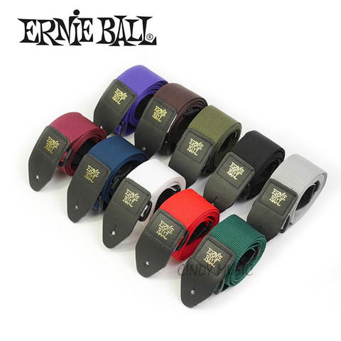 Ernie Ball Polypro Guitar Strap Leather Ends High Quality Comfortable Guitar Strap for Acoustic, Folk, Electric Guitar, Bass ► Photo 1/6