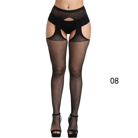 Thin Pantyhose Women Sexy Solid Fishnet Tights Clothes For Women Stockings Black Mesh Tights Lace Sexy Lingerie ► Photo 1/6