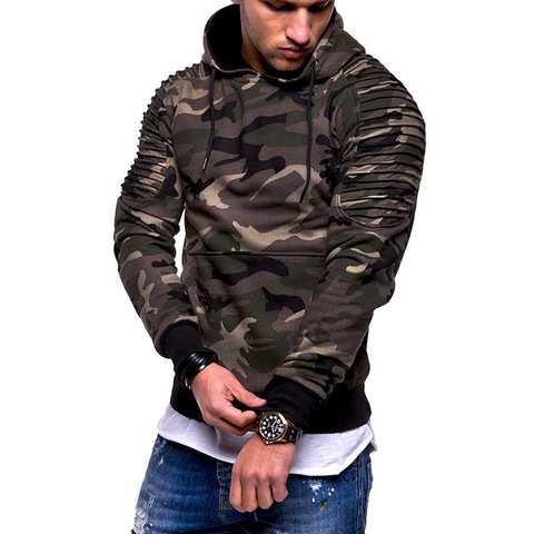 Laamei Camouflage Hoodies Men 2022 New Fashion Sweatshirt Male Camo Hoody Hip Autumn Winter Military Hoodie Plus Size ► Photo 1/6