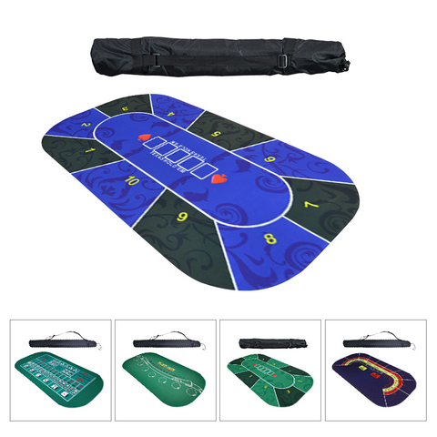 1.2m Texas Hold'em Poker Mat Suede Rubber Table Cloth Table Top Digital print Casino Poker Board Game Poker Chip Desk Pad Sic Bo ► Photo 1/6