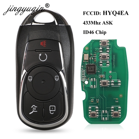 jingyuqin Smart Key Promixity 433MHz ID46 Remote for Buick LaCrosse 2017 2022 FCC: HYQ4EA P/N:13508414 Keyless Go ► Photo 1/4