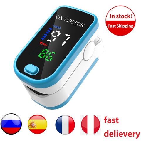 High Quality Finger Pulse Oximeter Oxygen Saturation Monitor Portable Blood Oxygen Oled Oximetro Shipping within 24 hours ► Photo 1/6