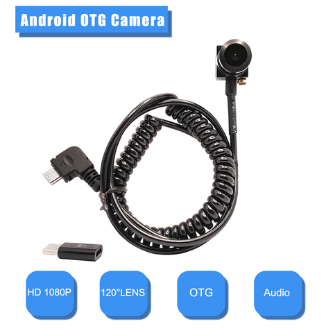 HD1080P Android OTG Camera 2.0MP 120° Wide angle OTG Mini Camera Mobile Phone Android OTG External Camera Mircro USB Mini Camera ► Photo 1/6