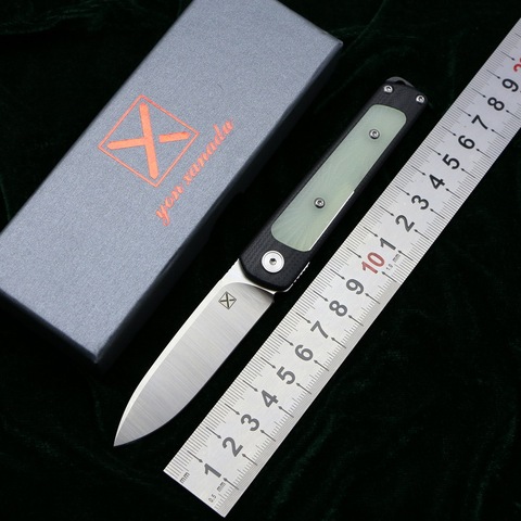 New mini YX622 folding knife 14C28N blade G10 steel handle camping hunting Outdoor Climbing Fishing pocket fruit knives EDC tool ► Photo 1/1