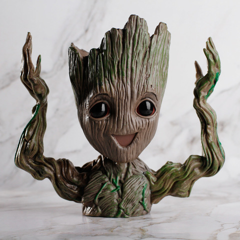 Hot Baby Groot Flowerpot Flower Pot Planter Figurines Tree Man Cute Model Toy Pen Pot Garden Planter Flower Pot Gift ► Photo 1/6