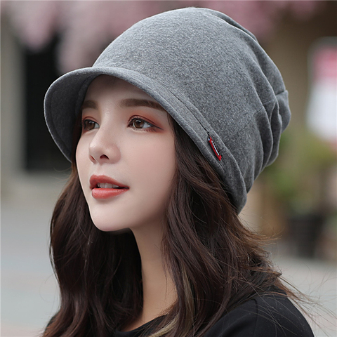 New Knitted Hat Women's Autumn Fashion Solid Color Outdoor Ear Protection Cap Windproof Keep Warm Winter Ladies Hats ► Photo 1/6