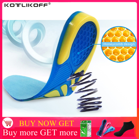 Silicon Gel Insoles Foot Care for Plantar Fasciitis Heel Spur Running Sport Insoles Shock Absorption Pads arch orthopedic insole ► Photo 1/6