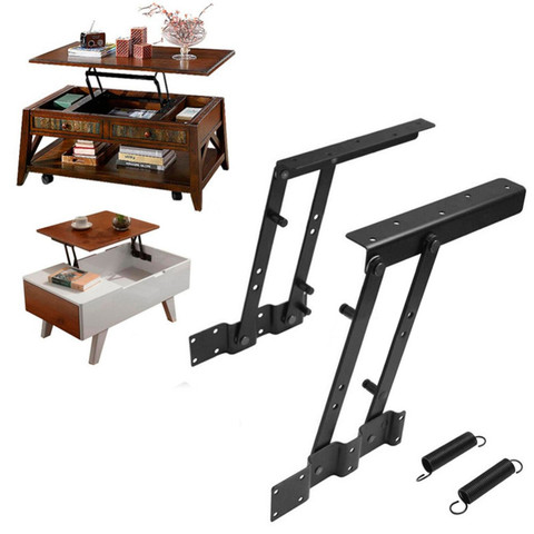 1Pair Lift Up Top Coffee Table With Lifting Mechanism Frame   Spring Hinge Hardware 24 CM Lifting ► Photo 1/6