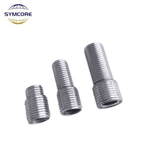 Outer M12 to M10, M10 to M8 fine teeth adapter screw hollow tooth tube iron threaded tube screw full tooth tube Tool Accessories ► Photo 1/6