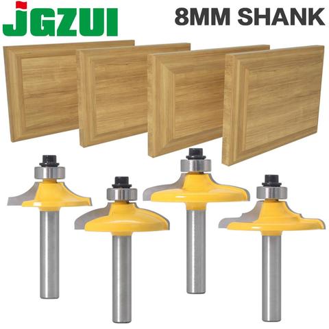 4PC 8mm Shank Drawer Front & Cabinet Door Front Router Bit Set - woodworking cutter woodworking bits ► Photo 1/6