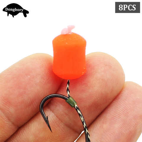 8PCS Carp Fishing Boilie Crucian Bait Lure Silicone Slow Sinking Dumbell Boilie for Artificial Carp Bait with Cream Fruits Taste ► Photo 1/6