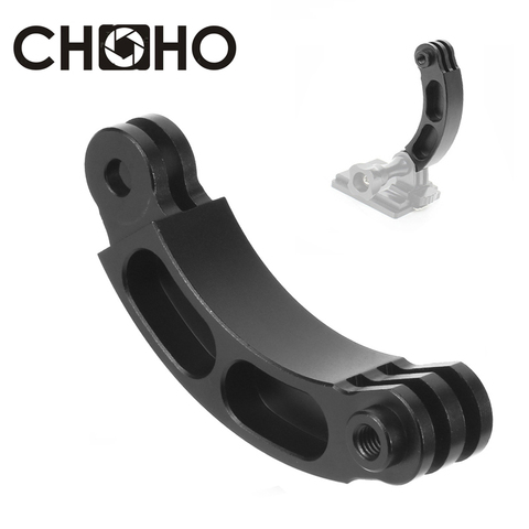 For Gopro Accessories Extension Selfie Stick Helmet Arm Bracket Mount Curved aluminum CNC for Go Pro Hero 8 7 Xiaomi Yi SJCAM ► Photo 1/6