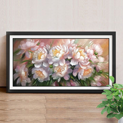 Diamond Mosaic Flower Picture Of Rhinestone Peony 5D DIY Embroidery Diamond Painting Flowers Full Drill Square ► Photo 1/6