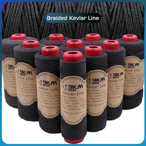 Braided Kevlar Line Black 50-2000 Lbs Fishing Assist Rope High Strength Kite Flying Line Outdoor Camping Hiking Refractory Rope ► Photo 1/6