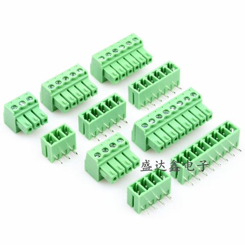 5pairs 15EDG 3.81mm KF2EDG PCB Screw Terminal Block Connector Plug-Pin Right Angle Header Socket 2/3/4/5/6/7/8/9/10/12pin ► Photo 1/1