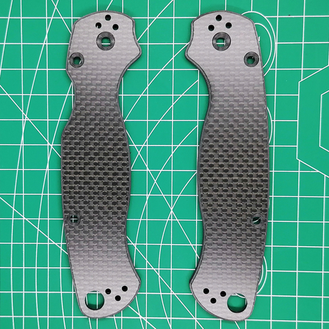 DIY 3K Carbon Fiber Scales Handle for Spyderco C81 ► Photo 1/2