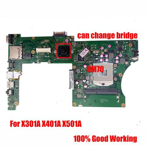 X301A X401A X501A Motherboard For ASUS X301A X401A X501A laptop motherboard X401A1 CPU HM76/HM70 Rev 2.0 main board mainboard ► Photo 1/3