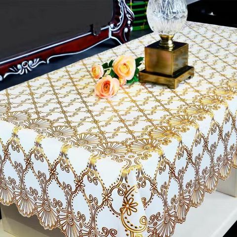 2022 Band PVC Tablecloth Rectangular Hotel Banquet Table Cloth for Wedding Party Christmas Table Cover Home Decoration ► Photo 1/6