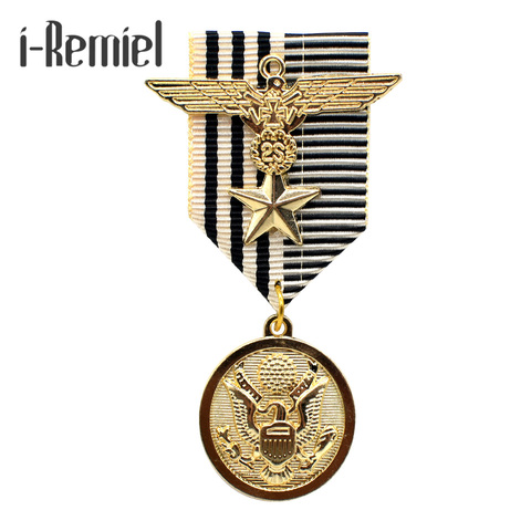 Real New Arrival Plated Trendy Animal Men 's Suits Brooches Retro Eagle Tide Male Pinion Badge Metal Pin Accessories Medal ► Photo 1/6