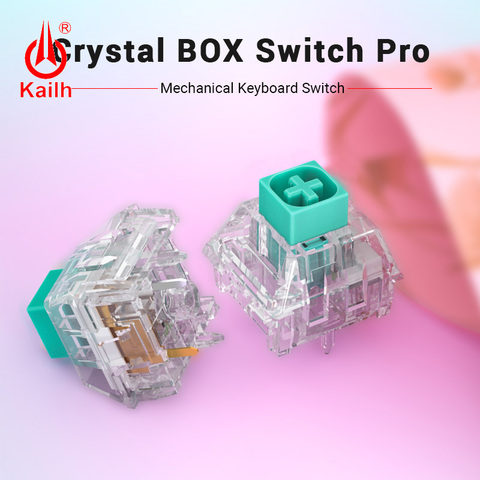 10pcs kailh Crystal box Switch Pro Mechanical Keyboard diy RGB/SMD Tactile switch Dustproof  waterproof Compatible Cherry MX ► Photo 1/6