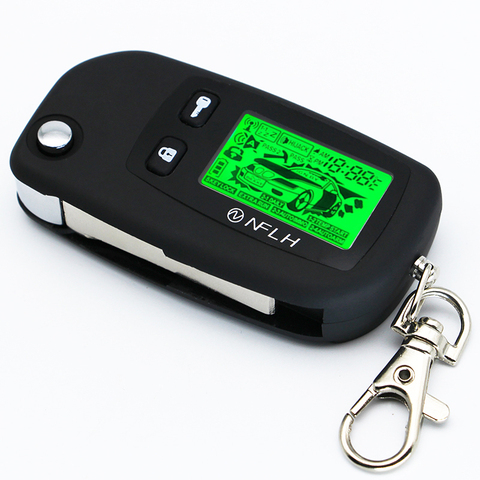 Two Way Car Alarm System For Russian Tomahawk D 700 TW7000 Keychain Uncut Blade Fob Keychain Auto Alarm D 900 Security Alert ► Photo 1/4