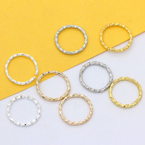 8/15/18/20mm Round Twisted Jump Rings open Ring connector spacer loose beads DIY Craft Beading necklace earring jewelry findings ► Photo 1/3
