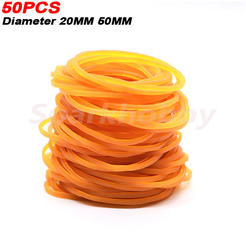 50PCS Internal Diameter 20MM 50MM Rubber Band Elastic Rring For Fixing Airplane Wing Battery Toy Accessories Model Parts ► Photo 1/6