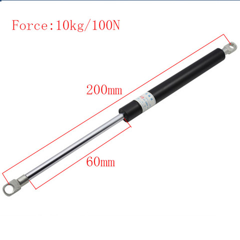 Free shipping 200mm central distance, 60 mm stroke, pneumatic Auto Gas Spring, Lift Prop Gas Spring Damper ► Photo 1/1