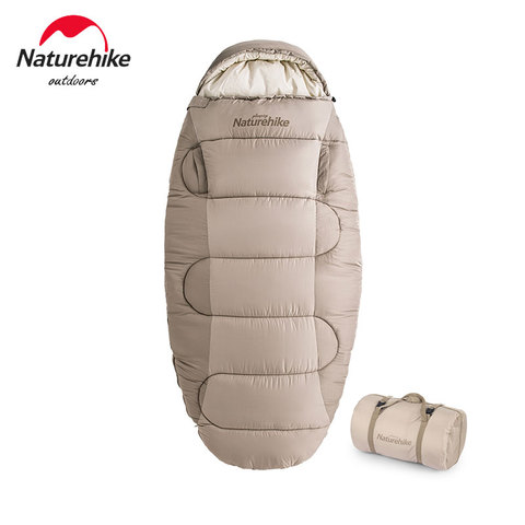 Naturehike Camping 95x230cm Reach Out Cotton Sleeping Bag Washable 300T Polyester Pongee Soft Warm Breathable Autumn Winter ► Photo 1/6