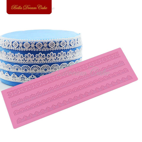 Sugracraft Lace Mold Cake Border Decoration Lace Mat for Fondant Wedding Cake Decorating Cake Decorating Tools Bakeware ► Photo 1/5