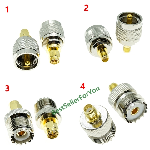 1Pcs SMA Male Female to UHF PL259 Male Female SO239 Plug RF Adapter Connector Radio ► Photo 1/1