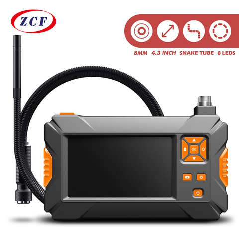 P30 Handhold Screen Endoscope Dual Lens Camera 4.3 inch Industrial Borescope 8mm 2.0mp Inspection Snake Camera 18650 Battery ► Photo 1/6