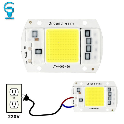 LED Chip 10W 20W 30W 50W COB Chip LED Lamp 220V 240V No Need Driver for  Flood Light Spotlight Lampada DIY Lighting - Price history & Review