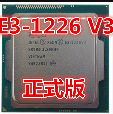 Intel Xeon E3-1226v3 E3-1226v3 3.3 GHz Quad-Core Quad-Thread CPU Processor  84W LGA 1150 E3 1226 V3 ► Photo 1/1