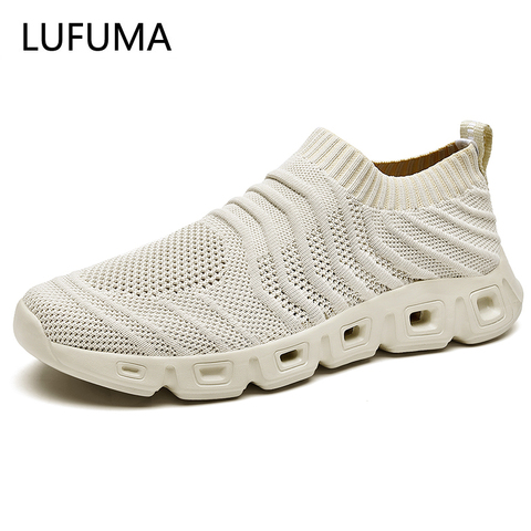 Men Shoes Sneakers Men Breathable Air Mesh Sneakers Slip on Summer Non-leather Casual Lightweight Sock Shoes Men Sneakers ► Photo 1/6