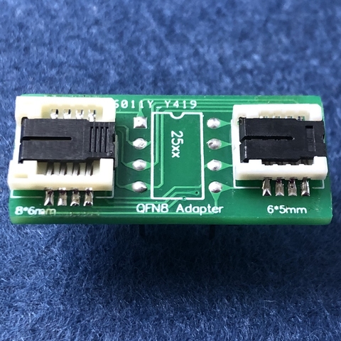 QFN8 /WSON8/MLF8/MLP8/DFN8 TO DIP8 universal two-in-one socket/adapter for both 6*5MM and 8*6MM chips ► Photo 1/6