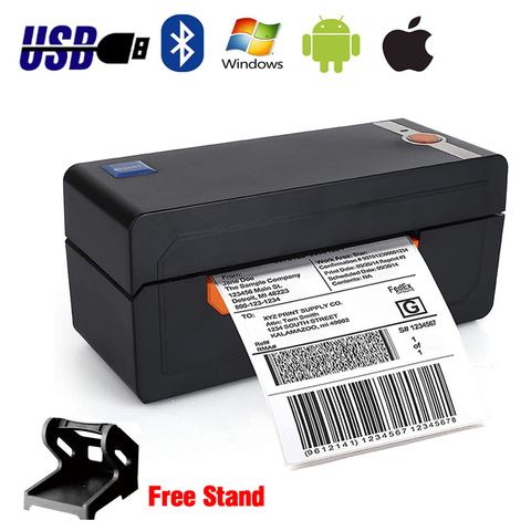 4 Inches Thermal Barcode Shipping Label Printer USB Bluetooth Printing Machine 150mm/s Compatible Amazon Ebay Shopify 4x6 ► Photo 1/6