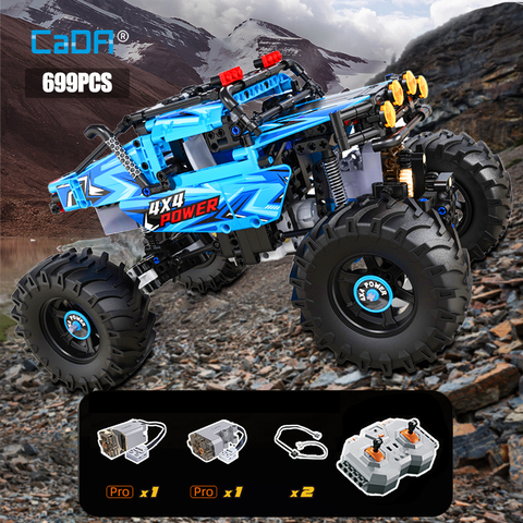 Cada 4WD Off-road Remote Control Car Building Blocks City Technical Racing Car RC Buggy Trucks SUV Pickup Bricks Toys for boys ► Photo 1/6