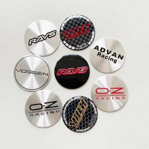 4PCS/lot 50MM Car Wheel Center Cap Emblem Sticker For VOSSEN  HREOZ RACKING RAYS VOLK ADVAN ► Photo 1/6