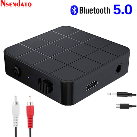 10M/33ft Wireless Bluetooth 5.0 Audio Receiver Transmitter 2 in 1 3.5mm Aux Stereo Bluetooth Resiver Adapter for TV PC Computer ► Photo 1/6
